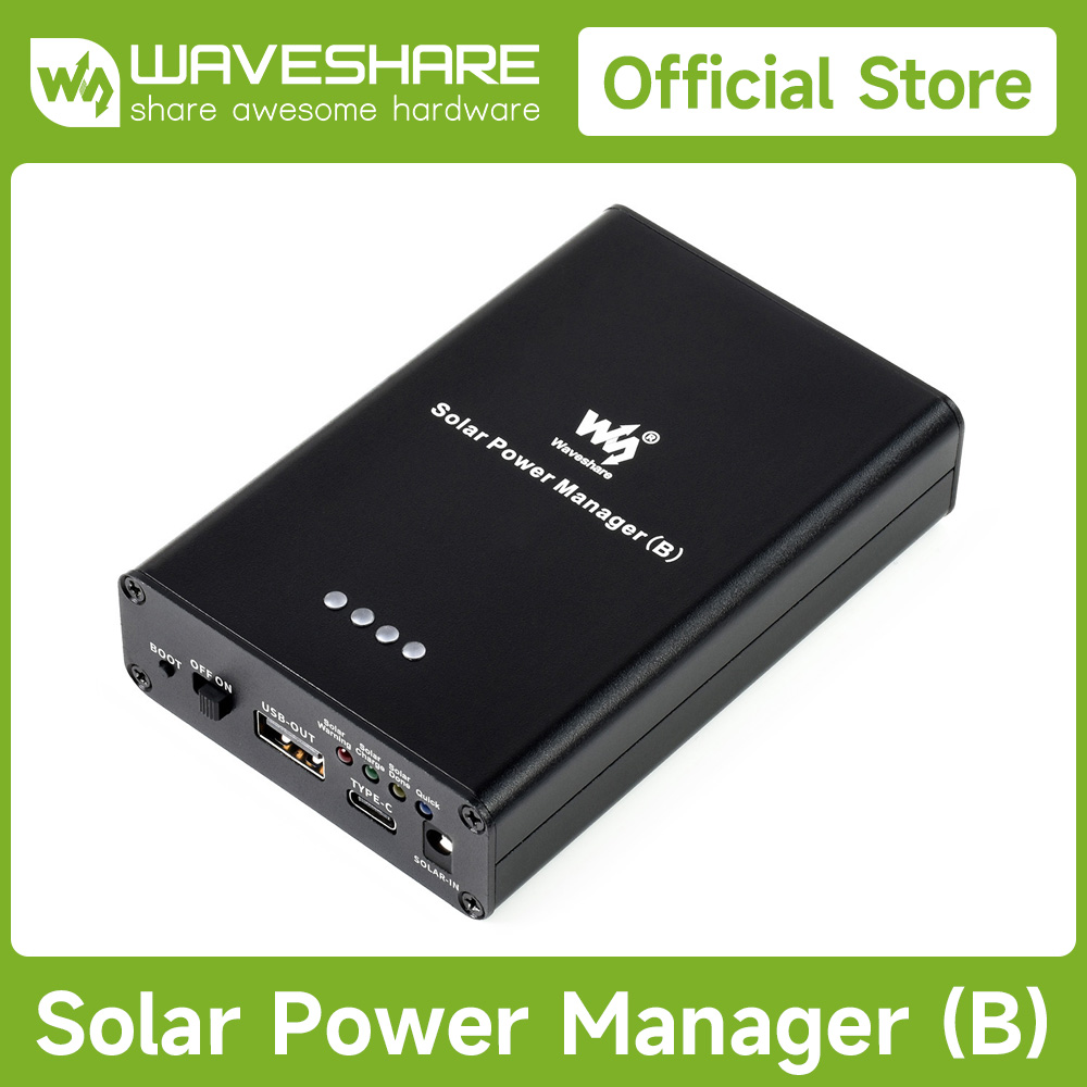Pi Power Supply - Waveshare Solar Power Manager (B), eingebetteter