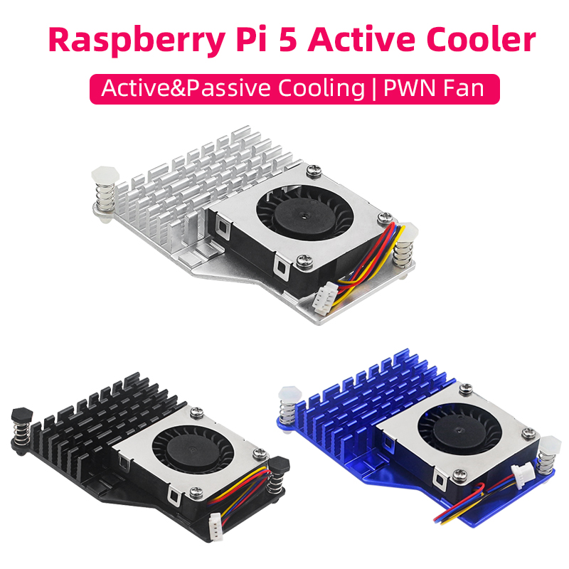 Pi Cooler - Raspberry Pi 5 Aktiver Kühler, Aluminium-Kühlkörper,