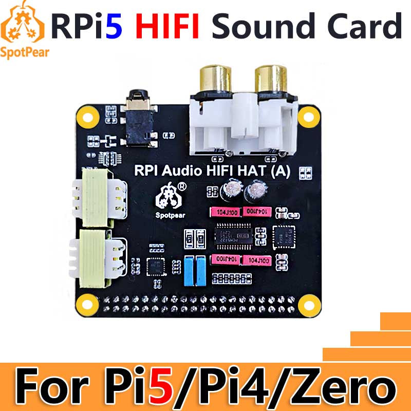 Raspberry Pi 4 - Raspberry Pi5 Audio HIFI HAT PCM5122