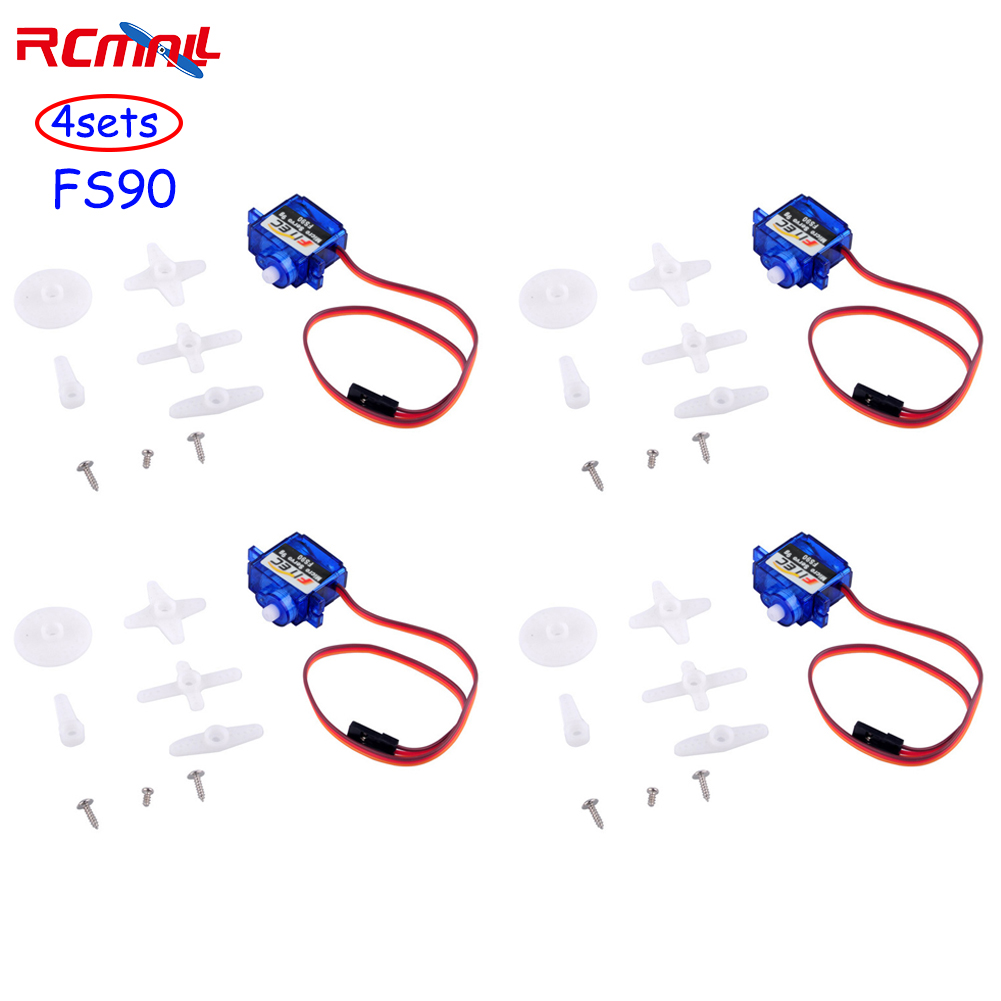 Raspberry Pi 4 - 4 Sätze feetech fs90 9g Mikros
