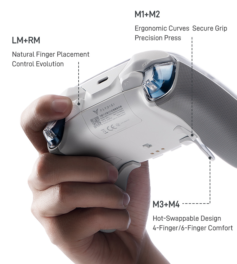 Pi 5 Case - Flydigi Apex 5 Gaming-Controller, kabelloses Gamepad