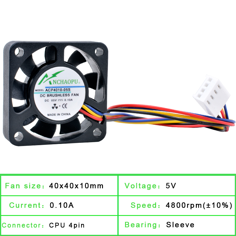 ANCHAOPU 4 cm 40 mm Lüfter 40  – Pi 4 Case Bewertung und Preis