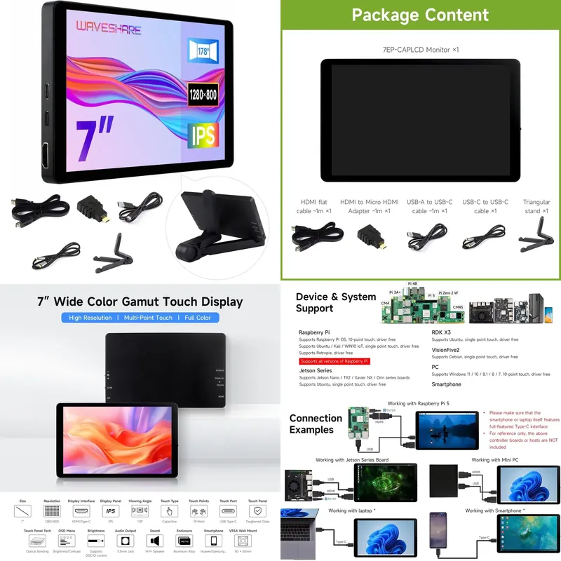 Für Aismartlink Waveshare 7 Zo – Raspberry Pi Bewertung und Preis