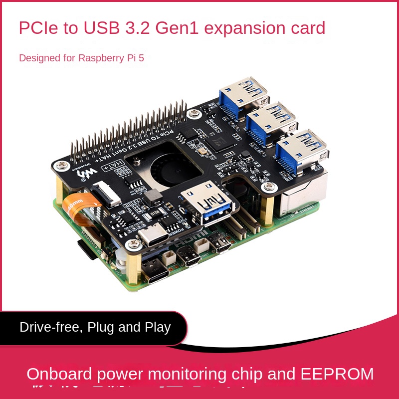 Waveshare Raspberry Pi 5 PCIe  – Raspberry Pi 5 Bewertung und Preis