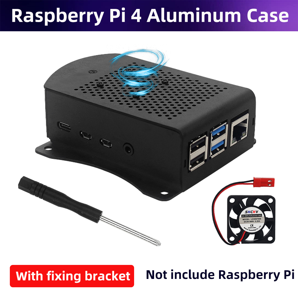 Raspberry Pi 4, Gehäuse aus Al – Pi 4 Case Bewertung und Preis